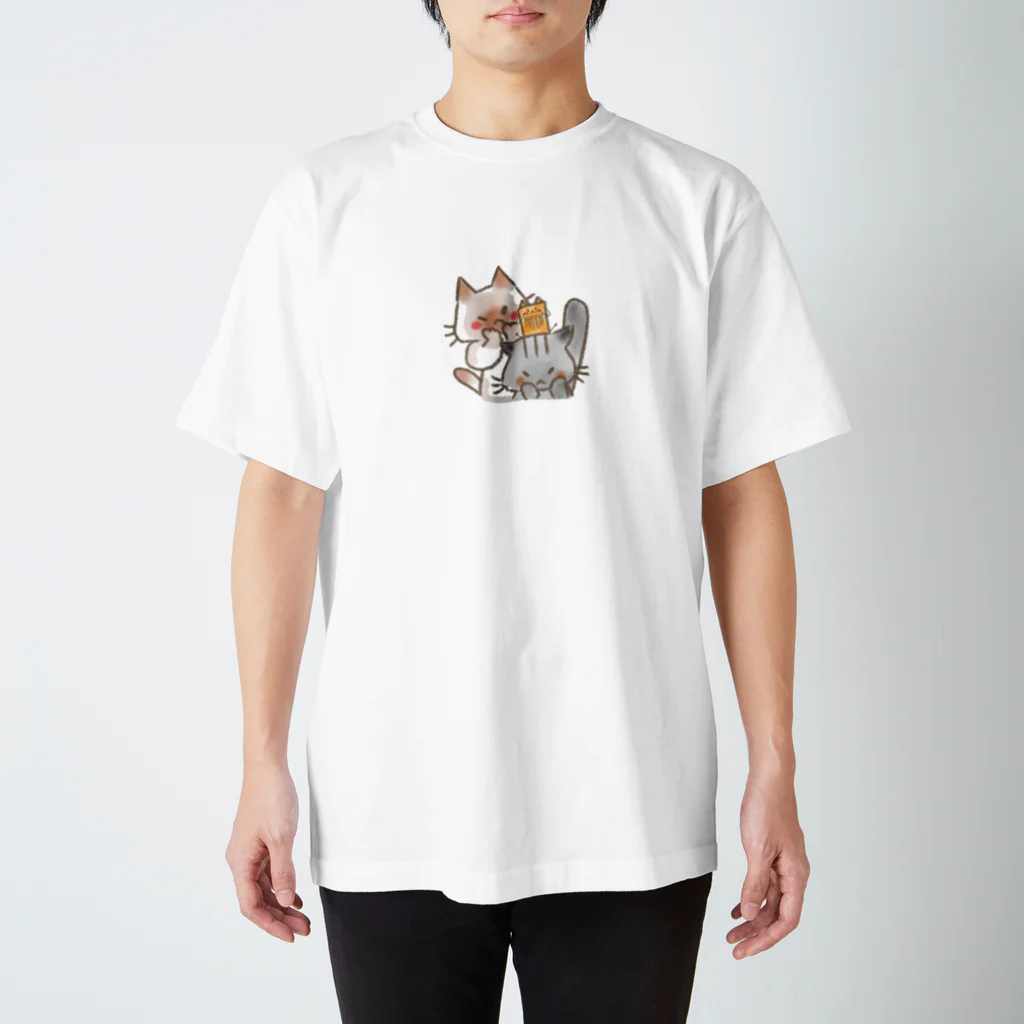 くつしたねこのでゅふふにゃんこ スタンダードTシャツ