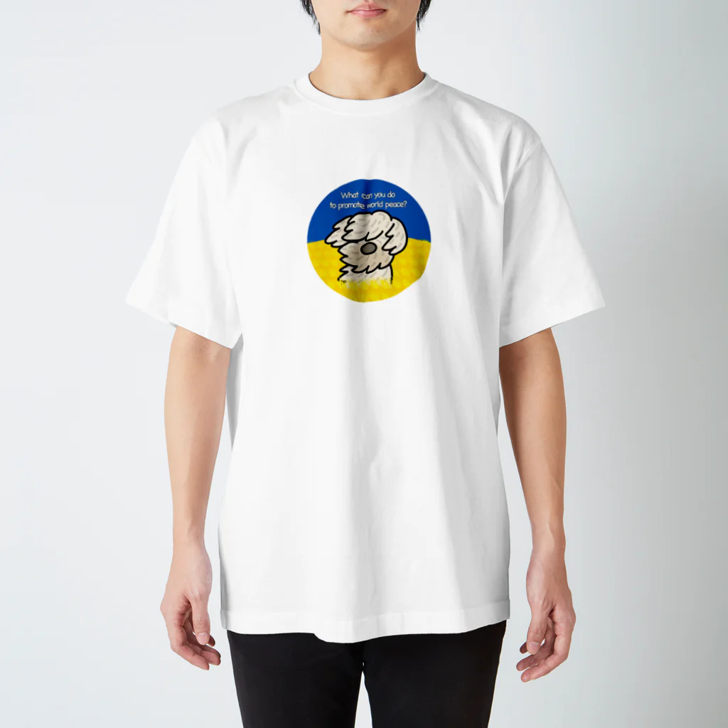 ウクライナのワンコ応援団のウクライナ応援団　マデミック① Regular Fit T-Shirt