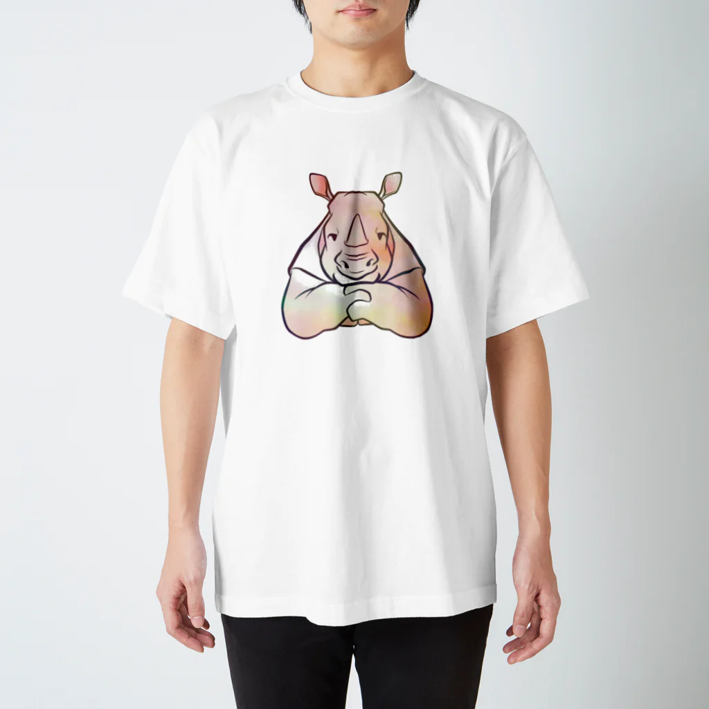 あるくサイのみつめる さい スタンダードTシャツ