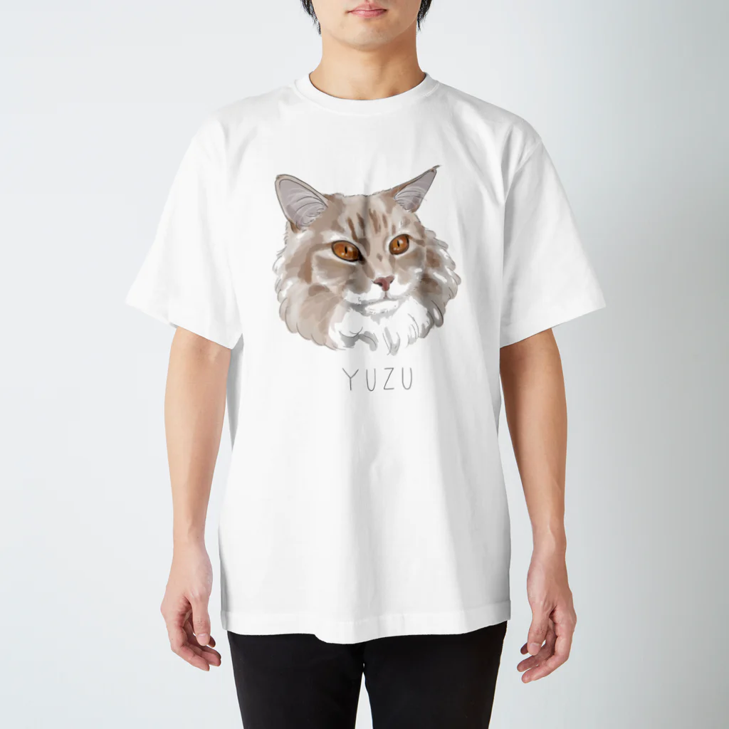 みきぞーん｜保護猫 ミッキー画伯と肉球とおともだちのyuzu Regular Fit T-Shirt