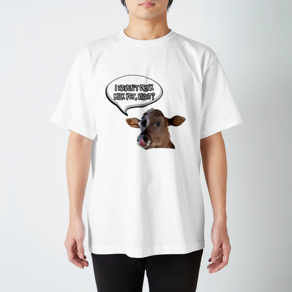 Happy cows♪のHappy cows♪ 吹き出しver スタンダードTシャツ