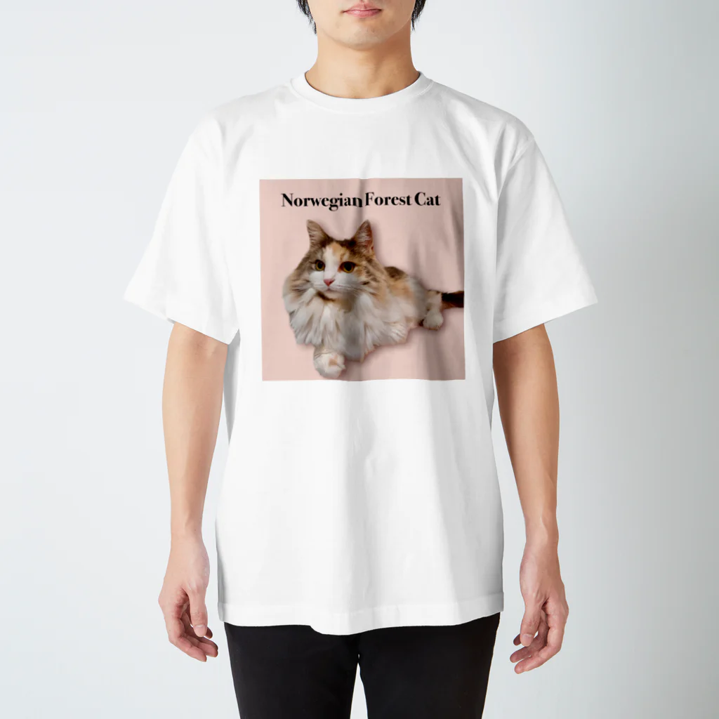 ノルウェージャンフォレストキャットのNANAのノルウェージャンフォレストキャット スタンダードTシャツ