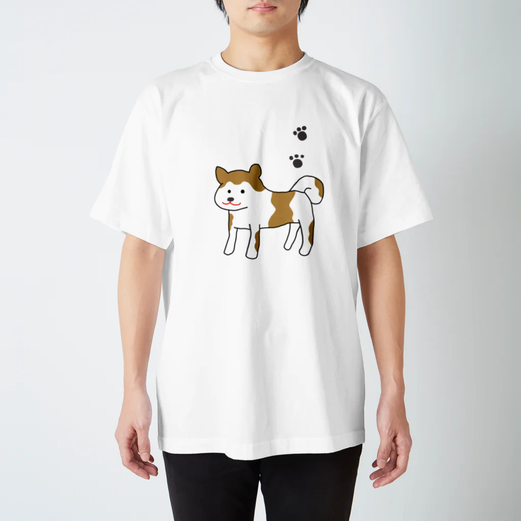 mocha_jasmine_shopの秋田犬　犬丸　あきたいぬ　いぬまる スタンダードTシャツ