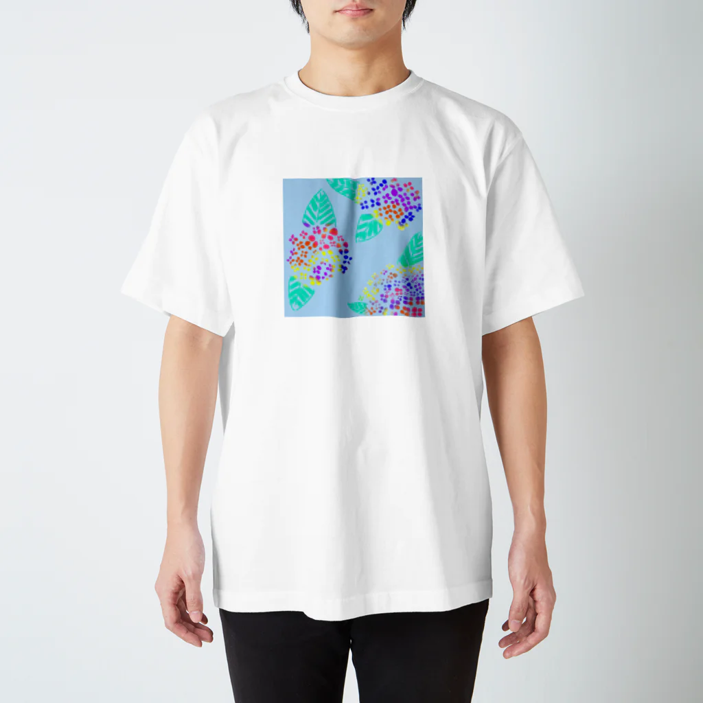 yama_nekomimiの紫陽花 Regular Fit T-Shirt