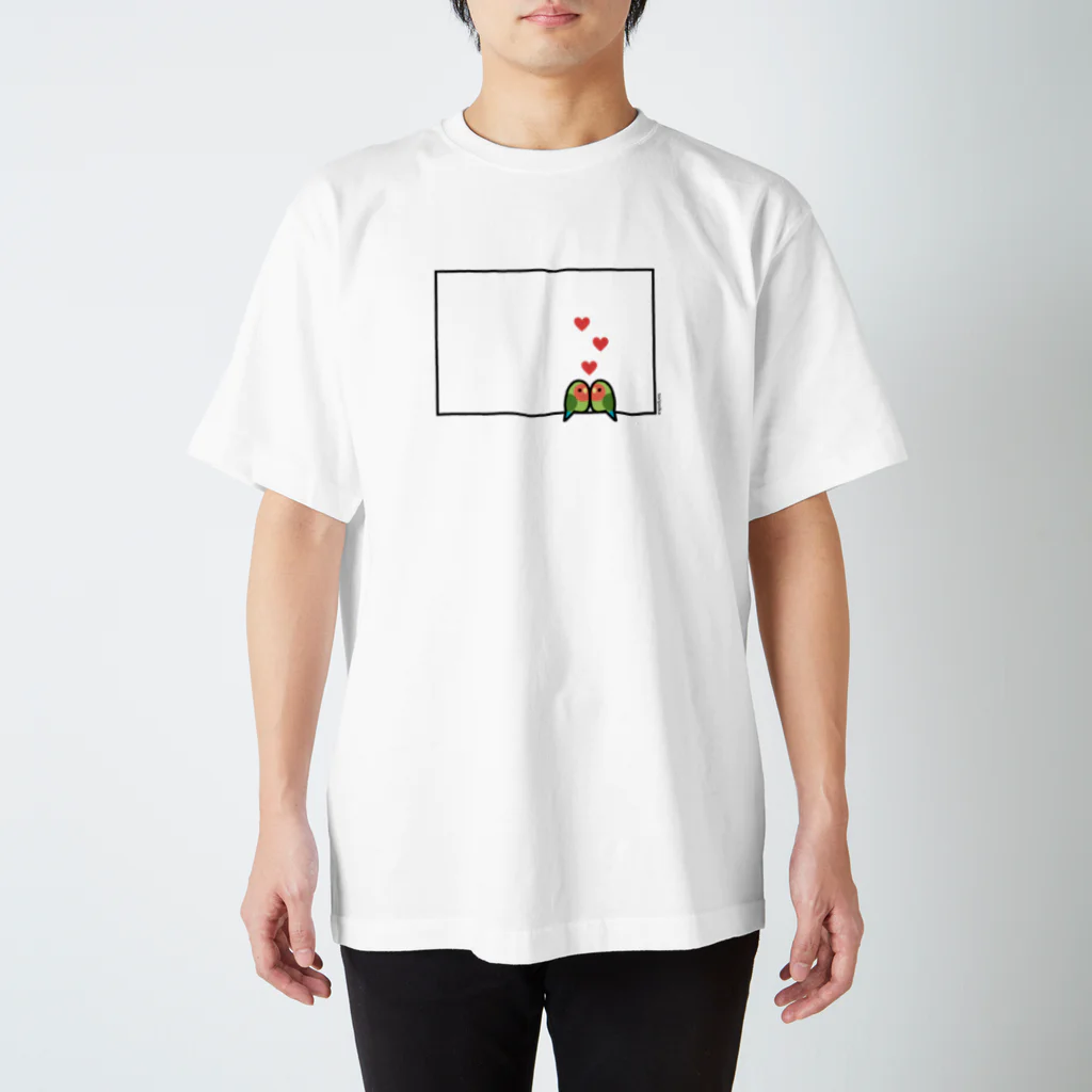 toripolkaのフレーム・コザクラペア Regular Fit T-Shirt