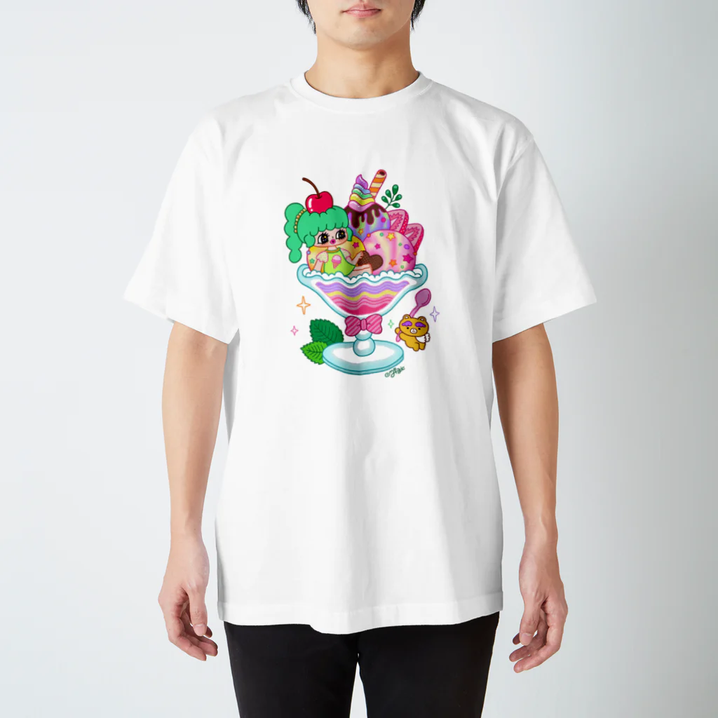 ミジワールドSUZURIショップのアイスクリーム Regular Fit T-Shirt