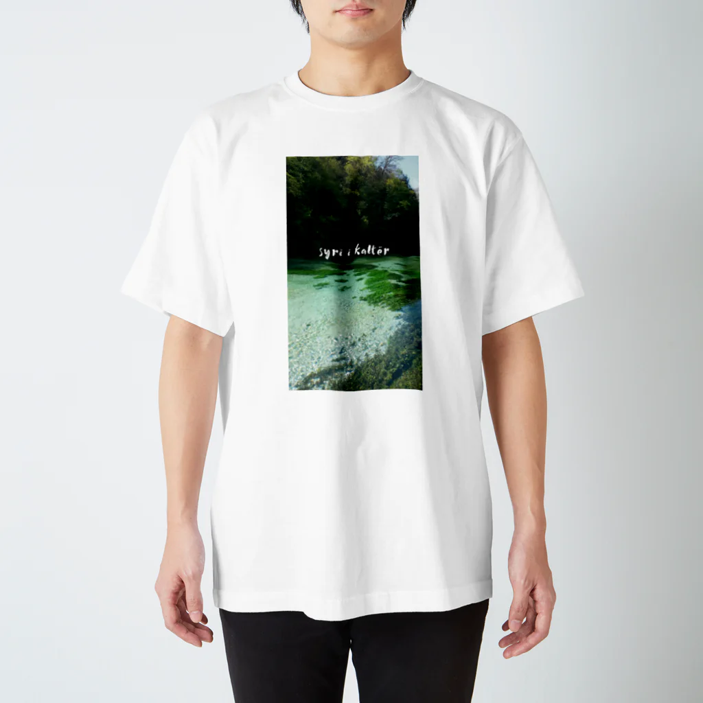 Bukuri のsyri i kaltër(ｼﾘｶﾙﾀ)川 スタンダードTシャツ