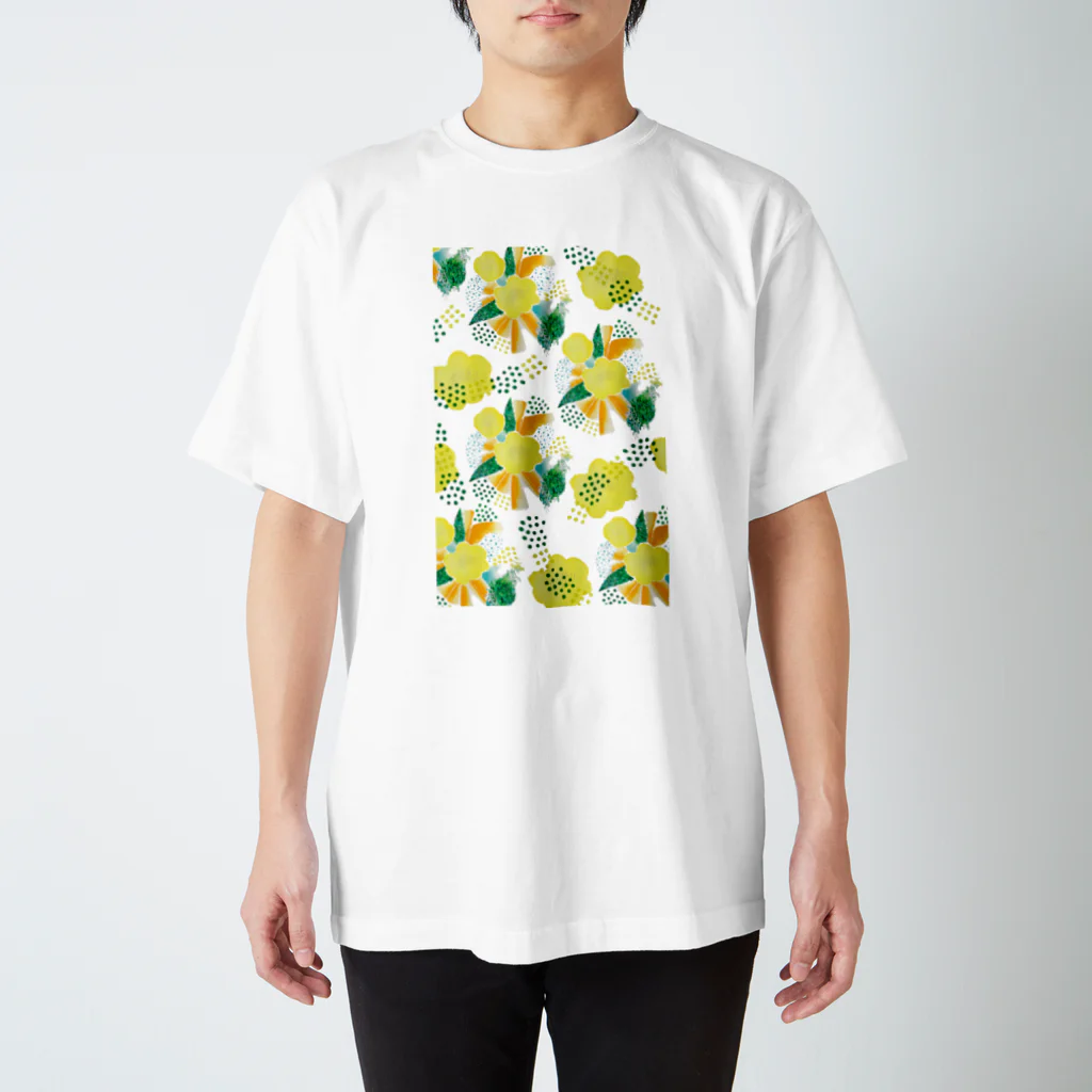 hugging love ＋《ハギング ラブ プラス》のyellow_flower スタンダードTシャツ