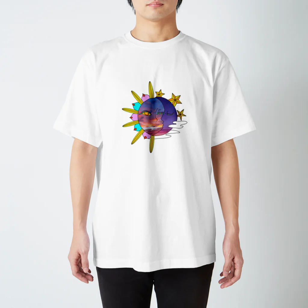 A-KatzelのEl sol y La luna Regular Fit T-Shirt