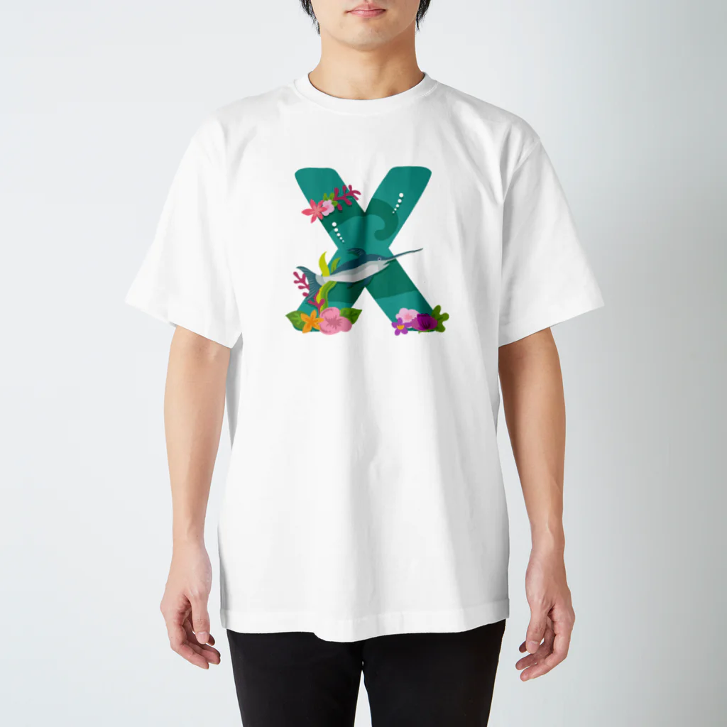 シラギク堂本舗のXはXiphias（メカジキ）のX スタンダードTシャツ