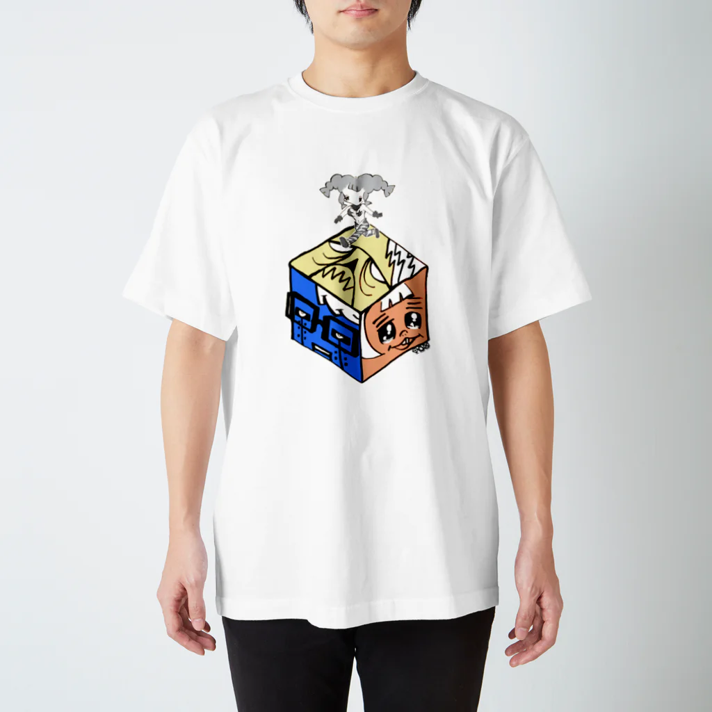 ◯△□（まるさんかくしかく）のチートアルバムジャケットアート スタンダードTシャツ