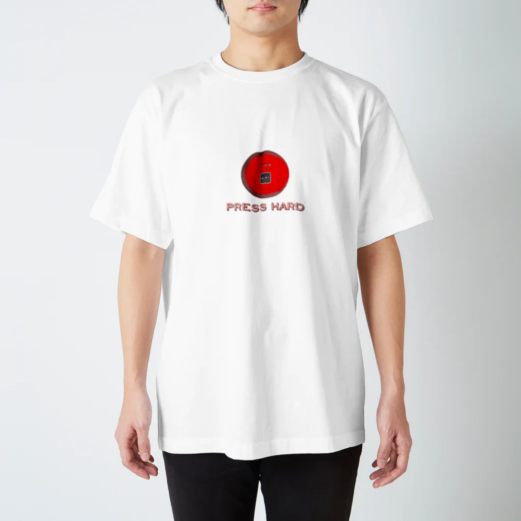 ayatospetrovの非常ボタン　強く押す スタンダードTシャツ