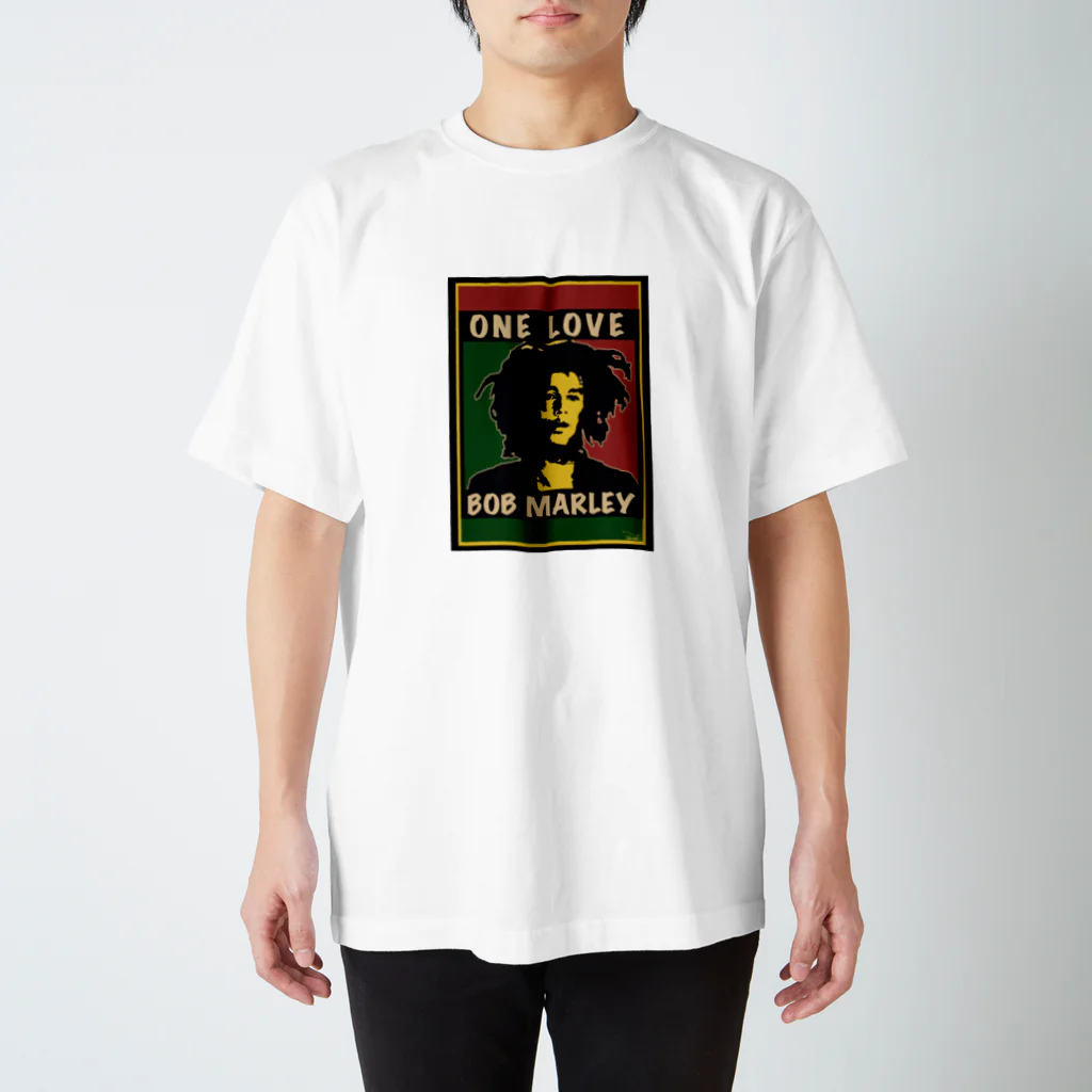 ３rd LaughのBOB MARLEY [ONE LOVE] スタンダードTシャツ