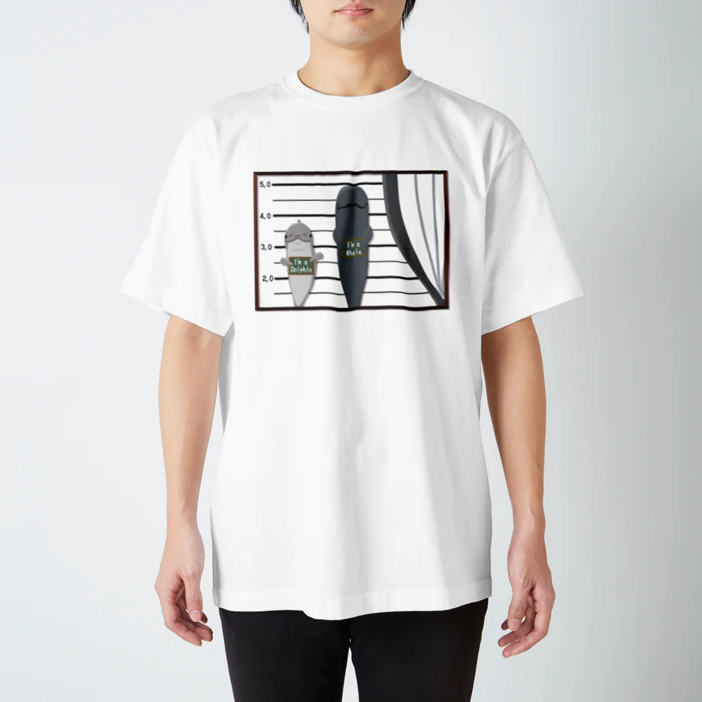 くいなの母のイルカとクジラの境界線 スタンダードTシャツ