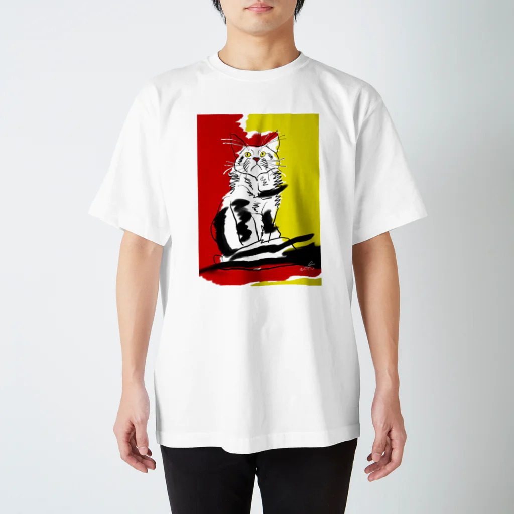 ねこおじさんのなんりんのHi_Ro_Shi Regular Fit T-Shirt