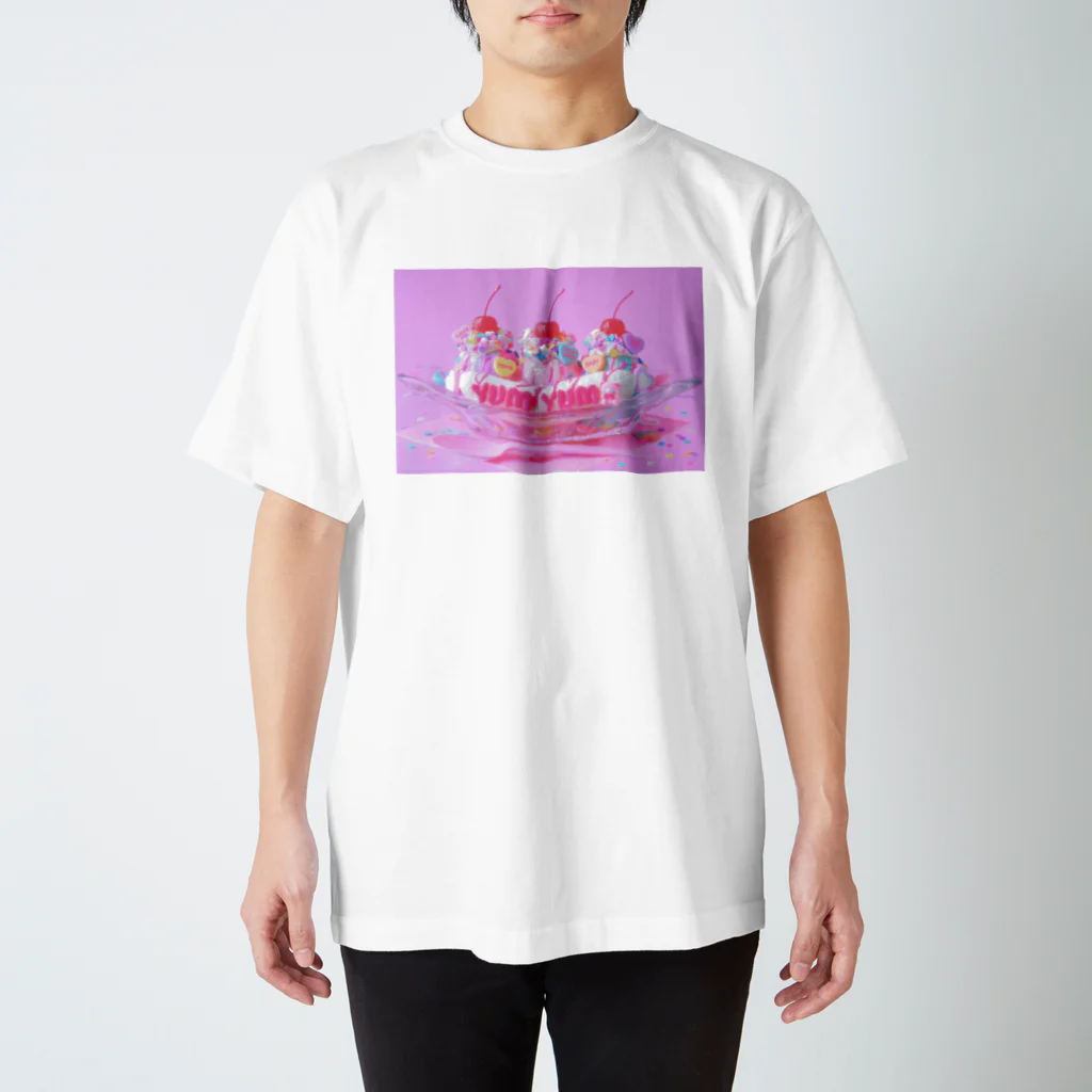 fancy fake sweets Marianne☆のバナナスプリット🍌🍨🍌 スタンダードTシャツ