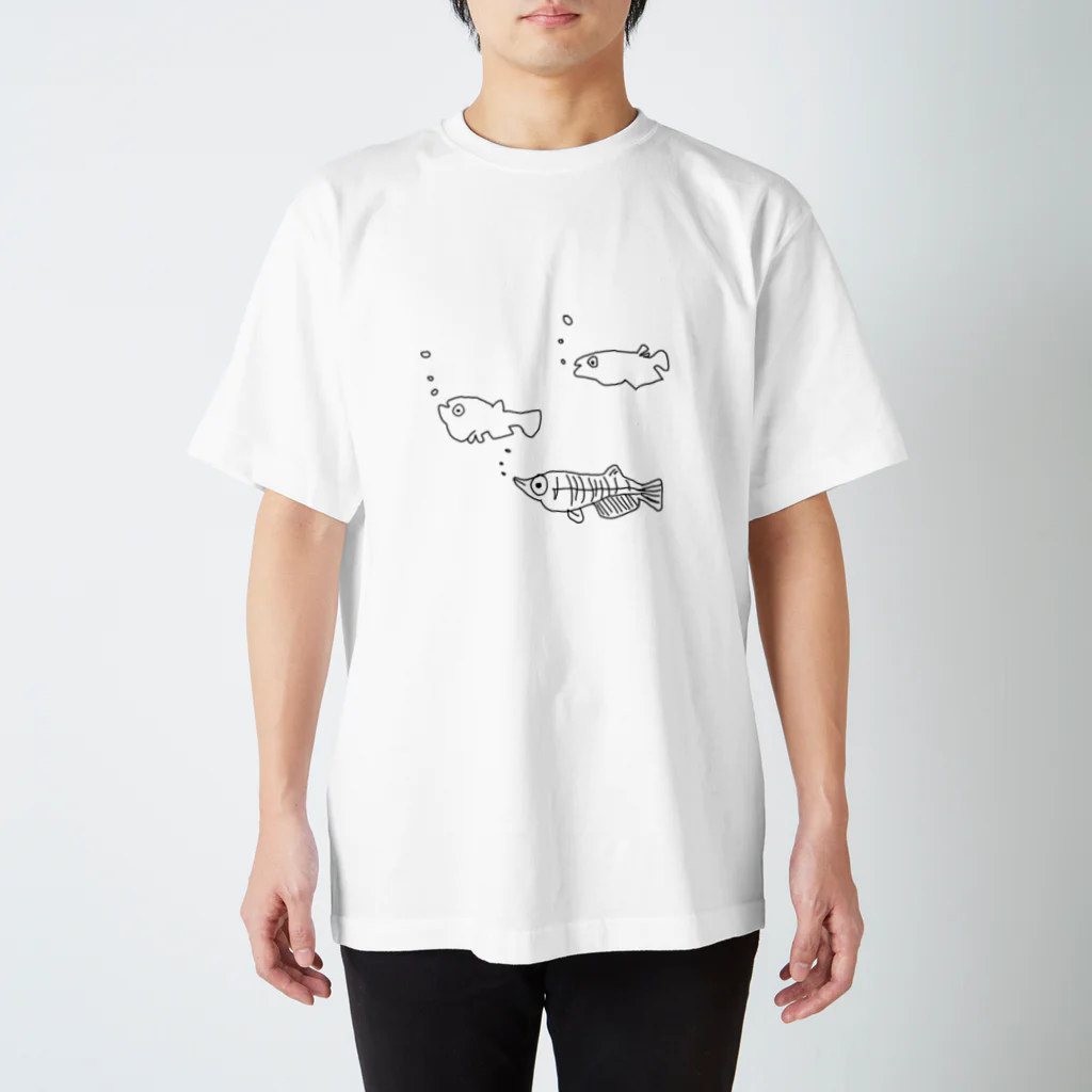 すいすい堂のメダカ３ スタンダードTシャツ