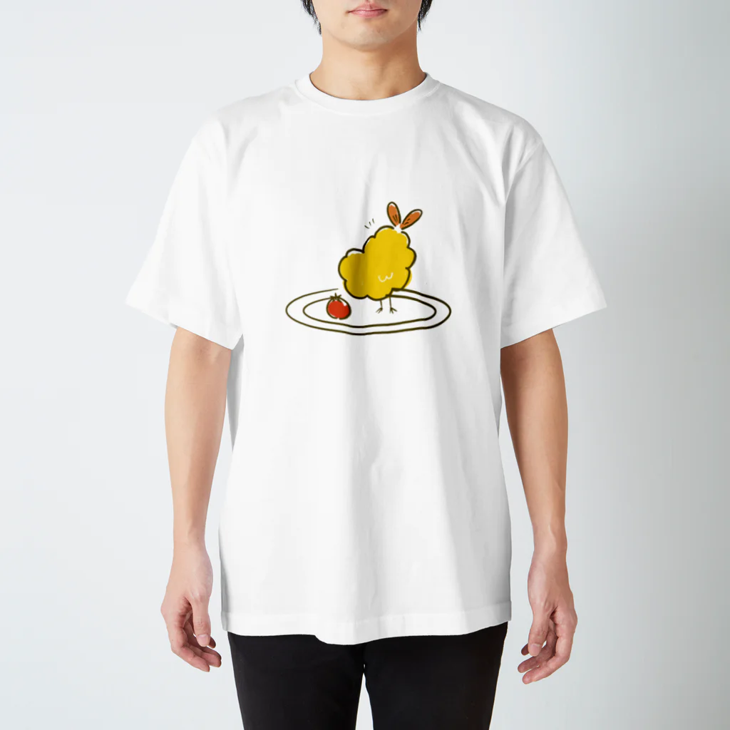 おはぎ雑貨店のGohan-エビフライ スタンダードTシャツ