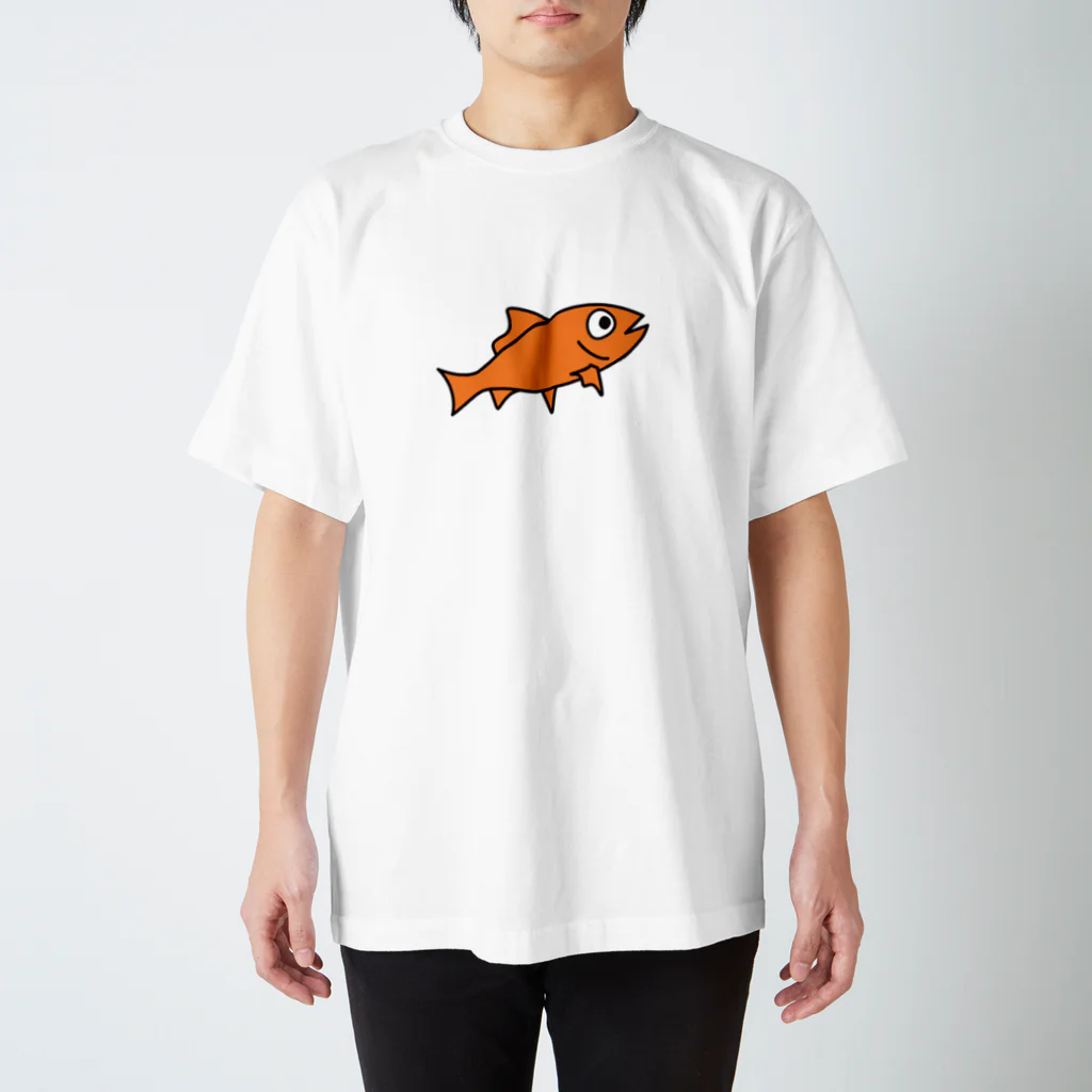 ゆるい生き物のゆるい金魚#3 スタンダードTシャツ