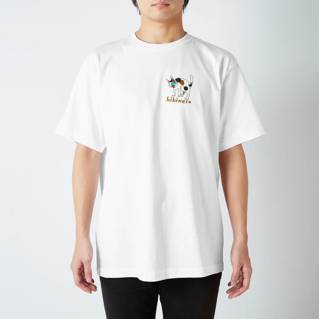 hibinecoの三毛necco スタンダードTシャツ