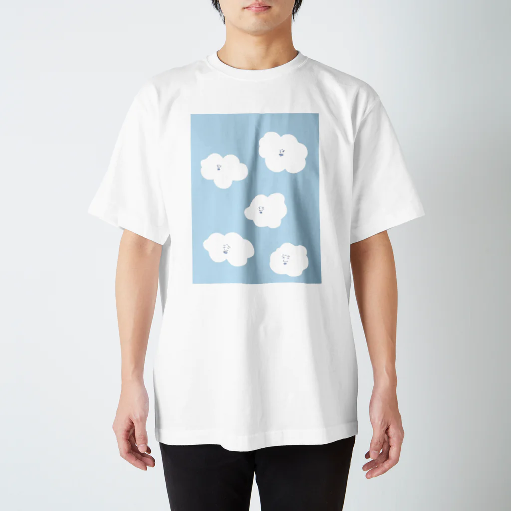 【ゆいみん】オカメインコとキノコの雑貨屋さんの雲 Regular Fit T-Shirt