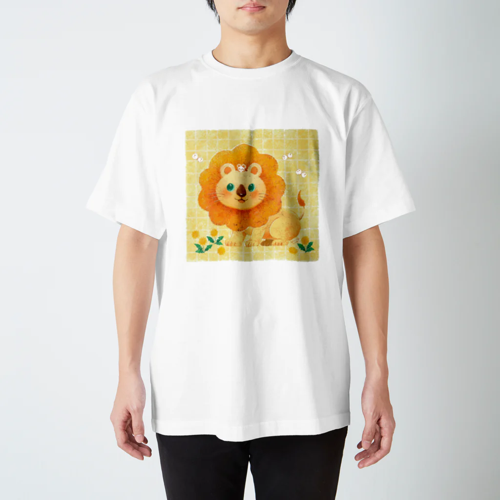 Yukie Shiratori (しらとり ゆきえ)のライオン君とネズミ君 スタンダードTシャツ