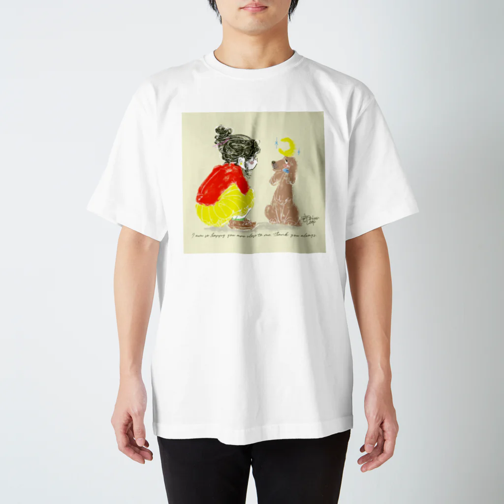 animaloop(アニマループ )のわんちゃんと私 Regular Fit T-Shirt