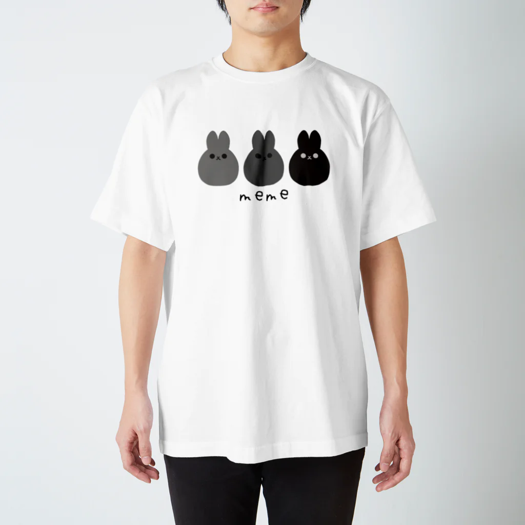 nagiのmeme3匹（モノトーン） Regular Fit T-Shirt