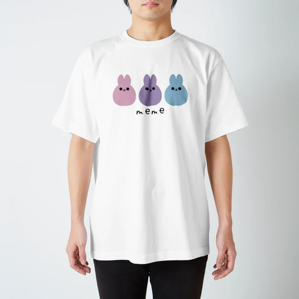 nagiのmemeが3匹（夢カワパステル） Regular Fit T-Shirt