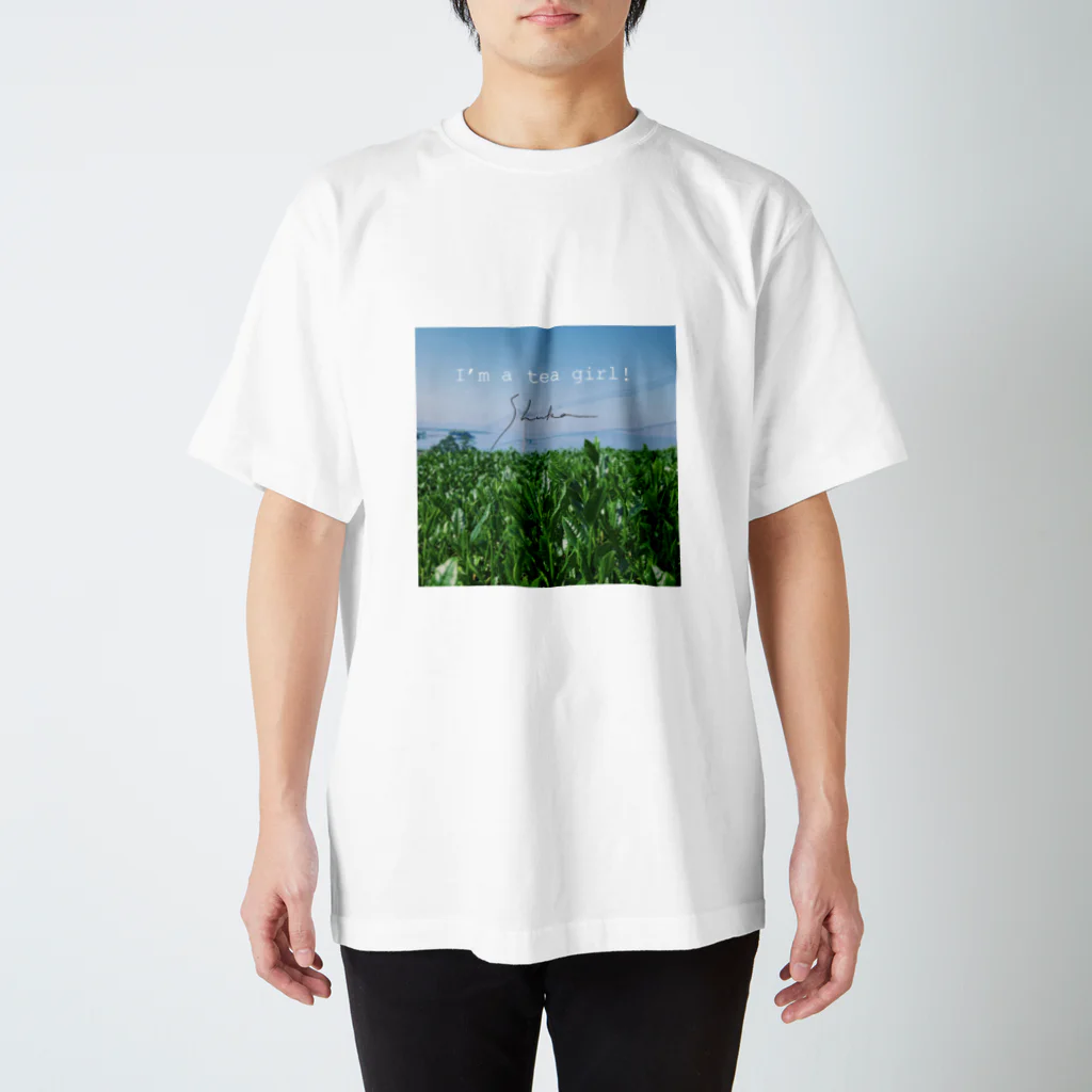 日本茶専門店朱夏のtea girl! T-shirt スタンダードTシャツ