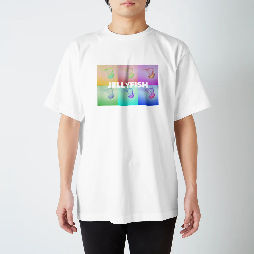 bayashinoriのJELLYFISH POP ART(クラゲポップアート) グラデーション スタンダードTシャツ