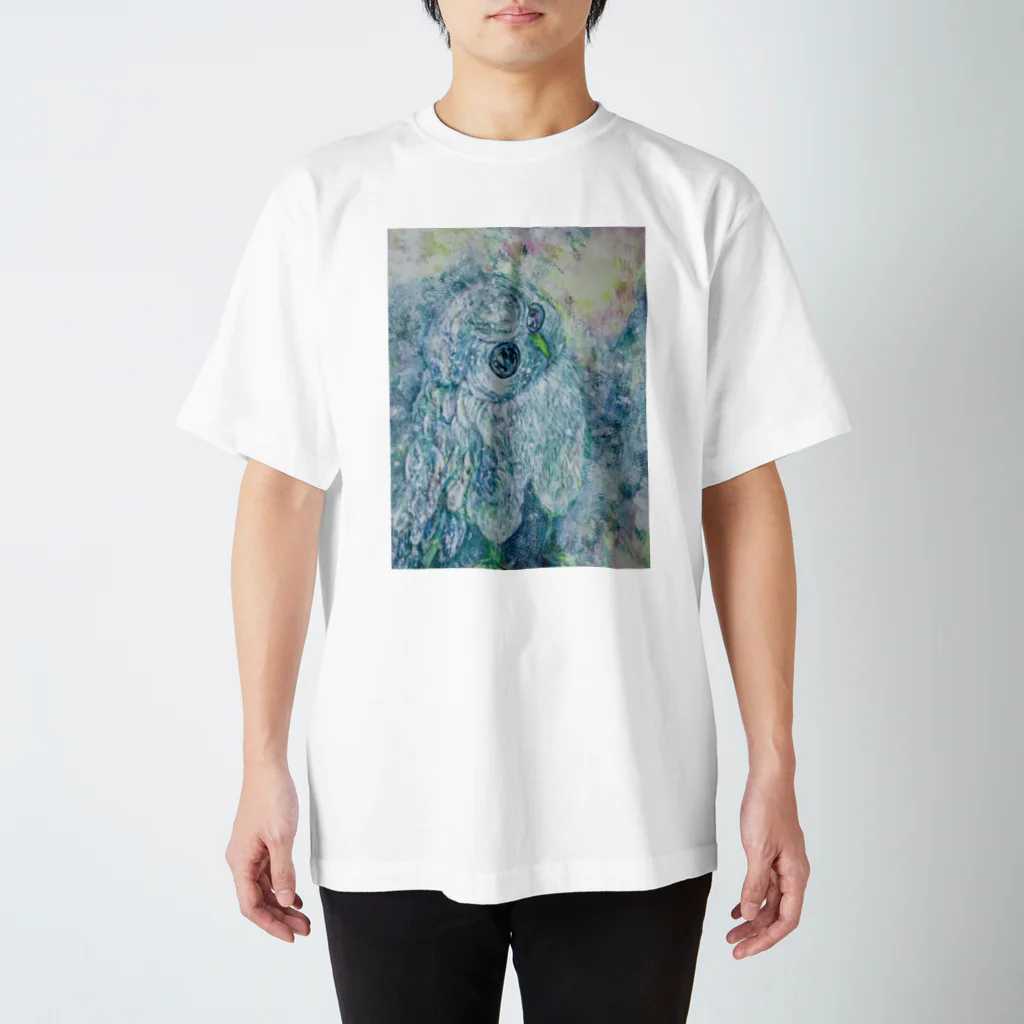 Hibiscus BLUE’sのBaby face フクロウ スタンダードTシャツ