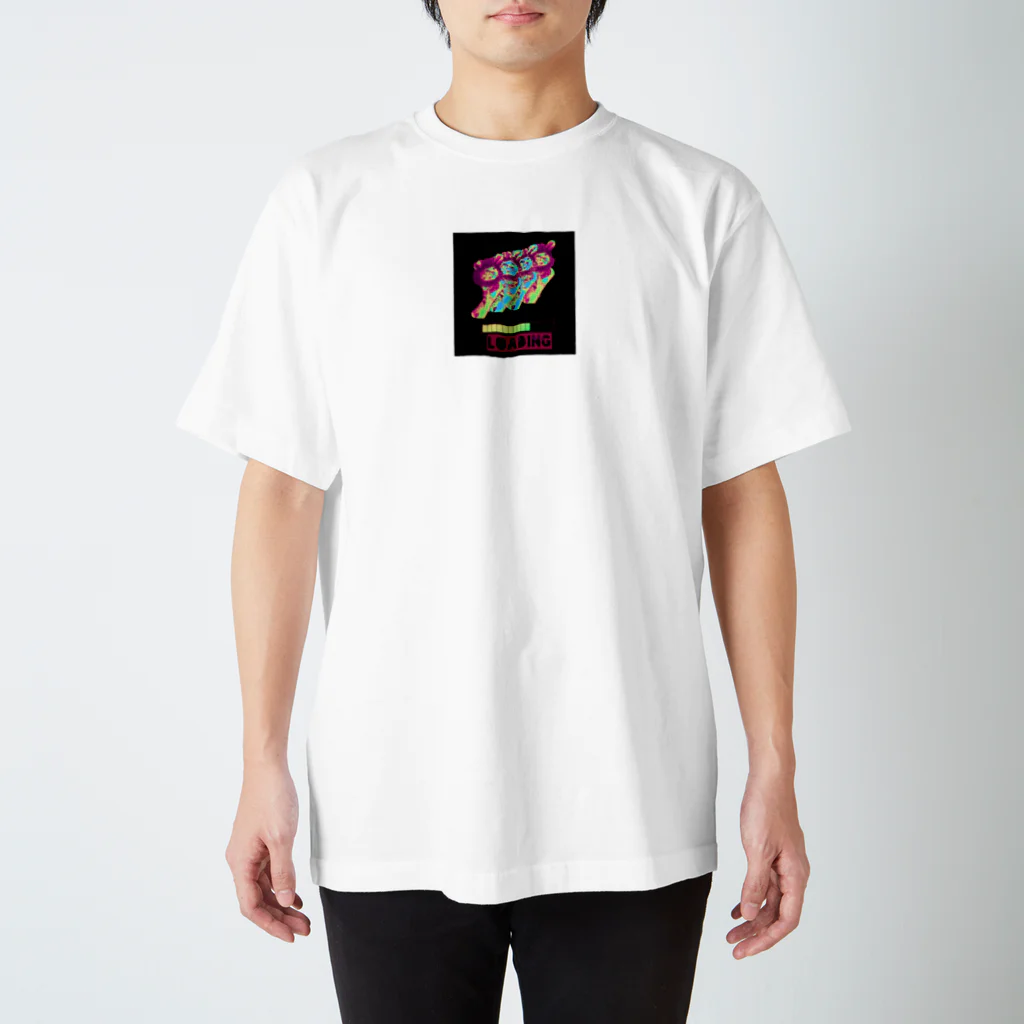 Mioluckypinkyの充電中　子猫 Regular Fit T-Shirt