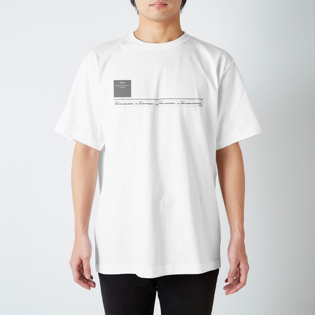 Cheese countryのBubble Workflow Tシャツ Regular Fit T-Shirt