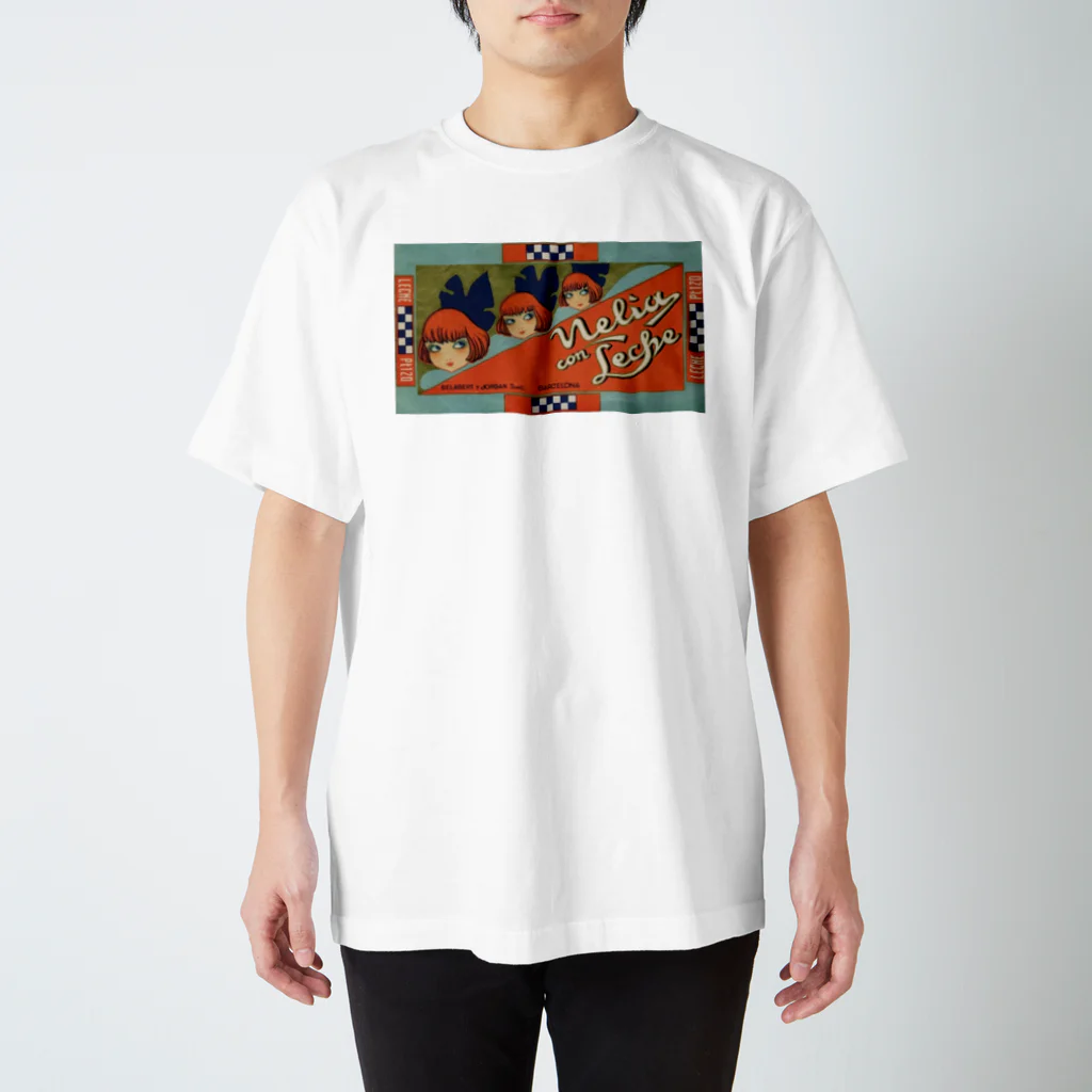 YS VINTAGE WORKSのスペイン・バルセロナ　デカリボンの少女X3 スタンダードTシャツ