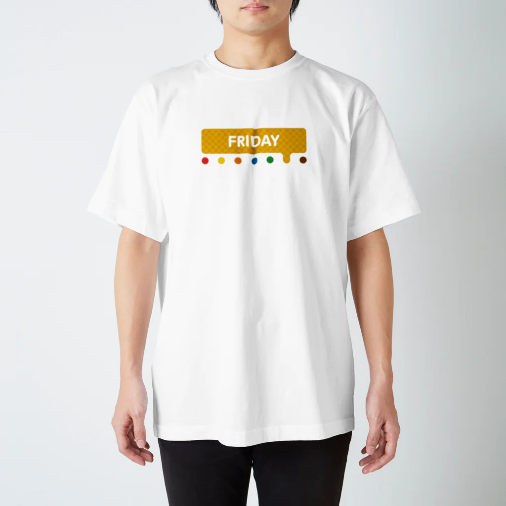 有限会社ケイデザインの金曜日のシャツ（英語） スタンダードTシャツ