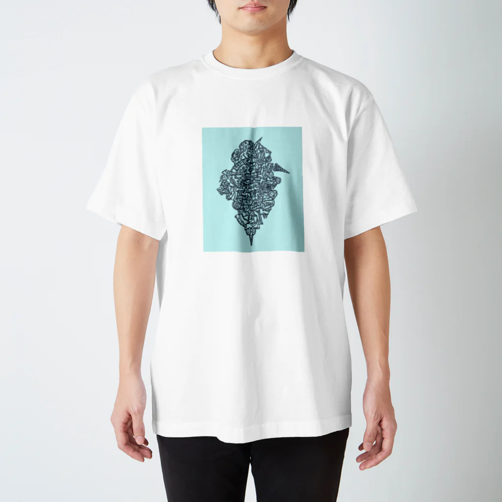 mocchanのガラクタプリント Regular Fit T-Shirt