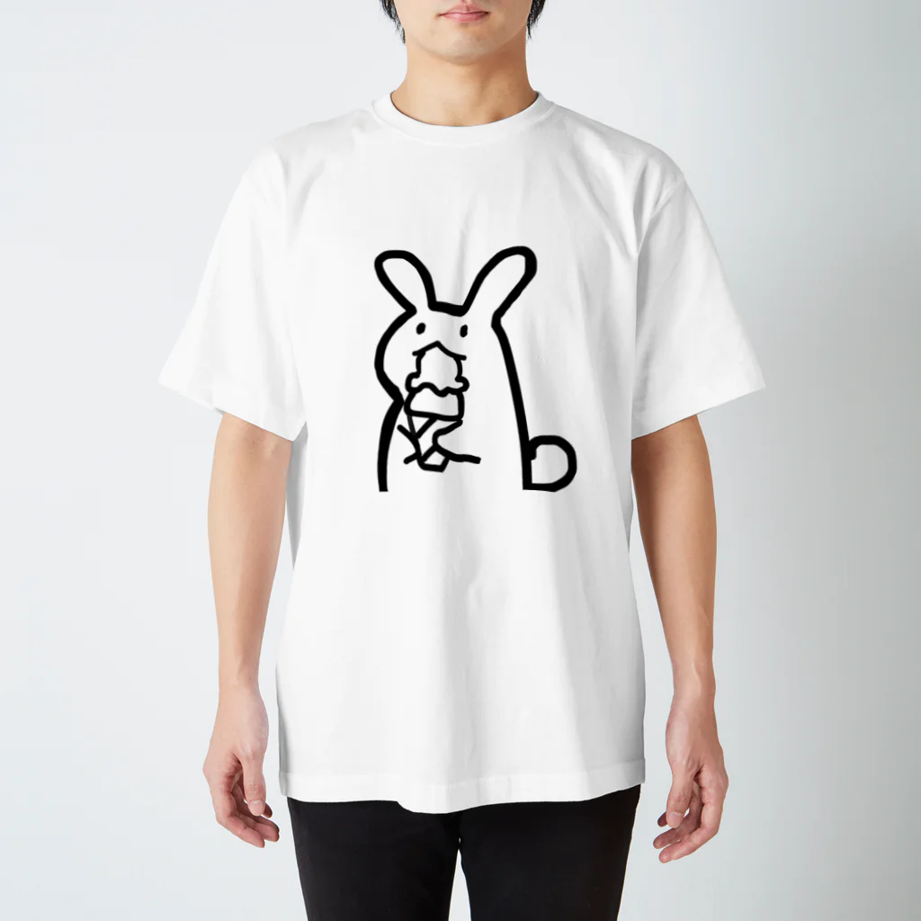 モグモグウサギのまっしろ Regular Fit T-Shirt