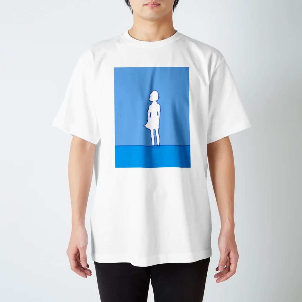 海谷子猫の水辺の素足 Regular Fit T-Shirt