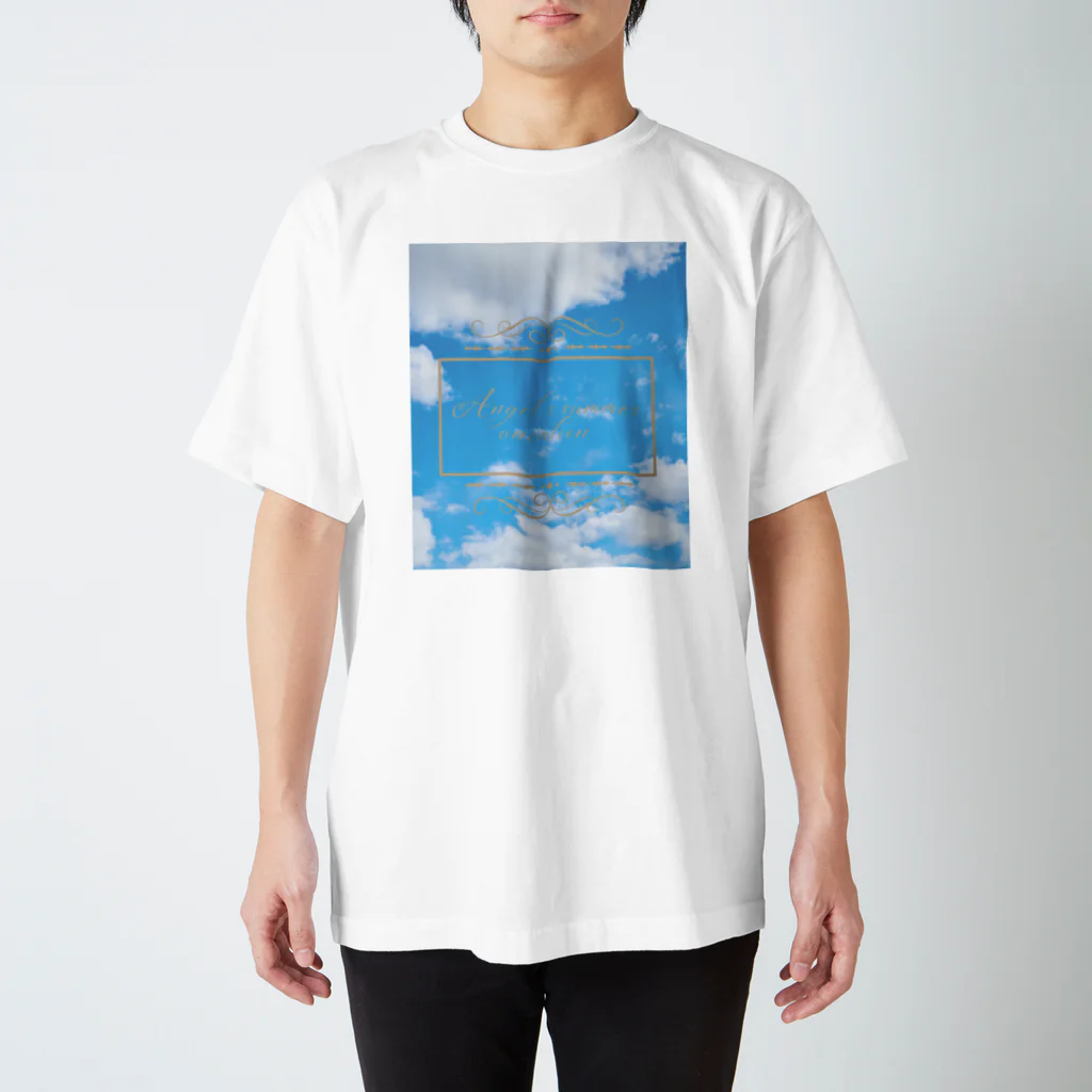 ゆにねこ惑星のପ天使の夏休みଓ青空旅行(淡) スタンダードTシャツ