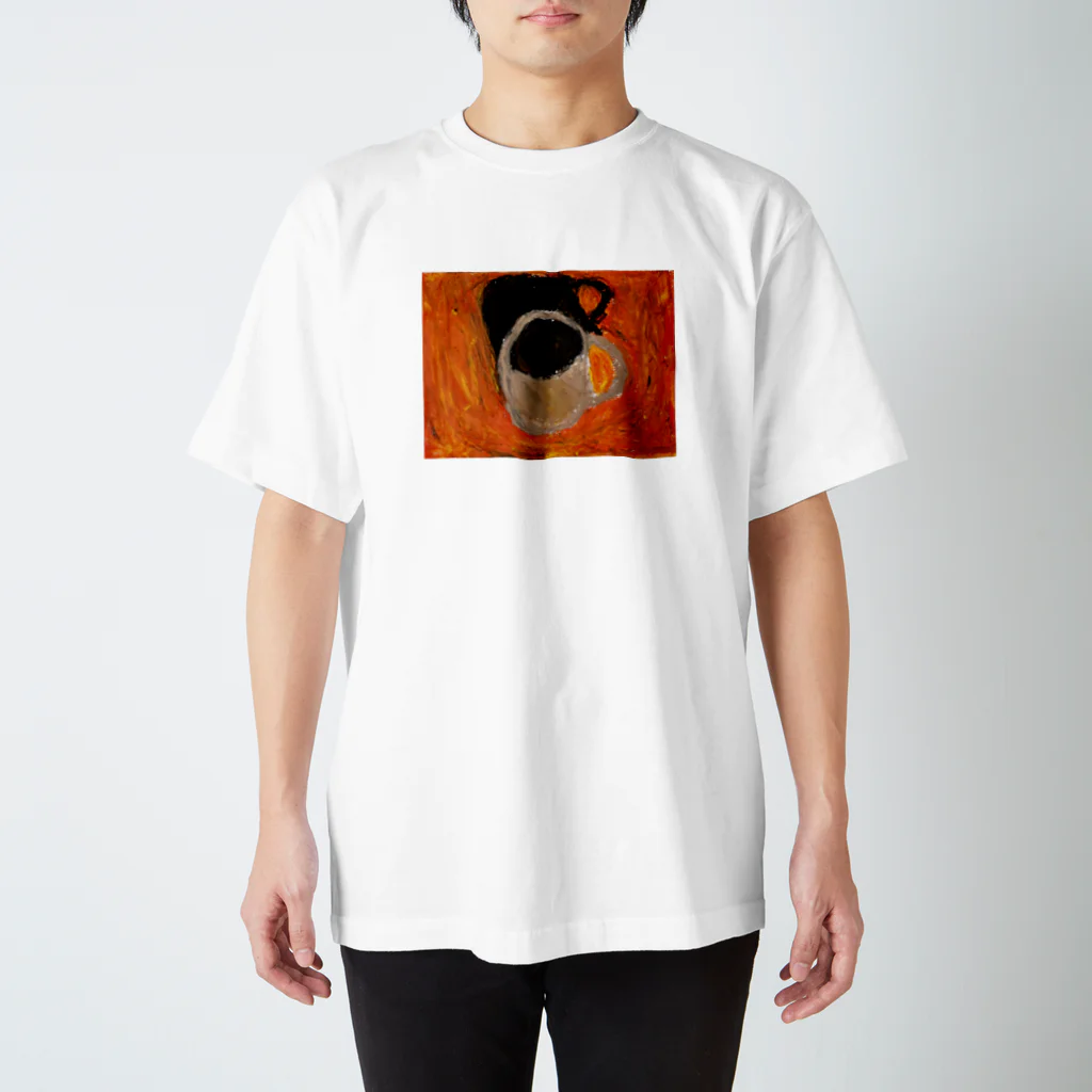 未来はいまの夕陽とコーヒー スタンダードTシャツ