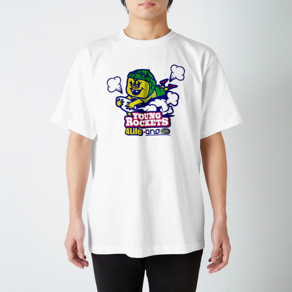 b.n.d [街中でもラグビーを！]バインドのYoung Rockets 4Life スタンダードTシャツ