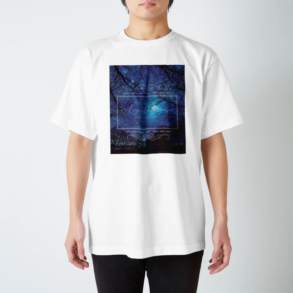 ゆにねこ惑星のପ天使の夏休みଓ夜空旅行(淡) Regular Fit T-Shirt