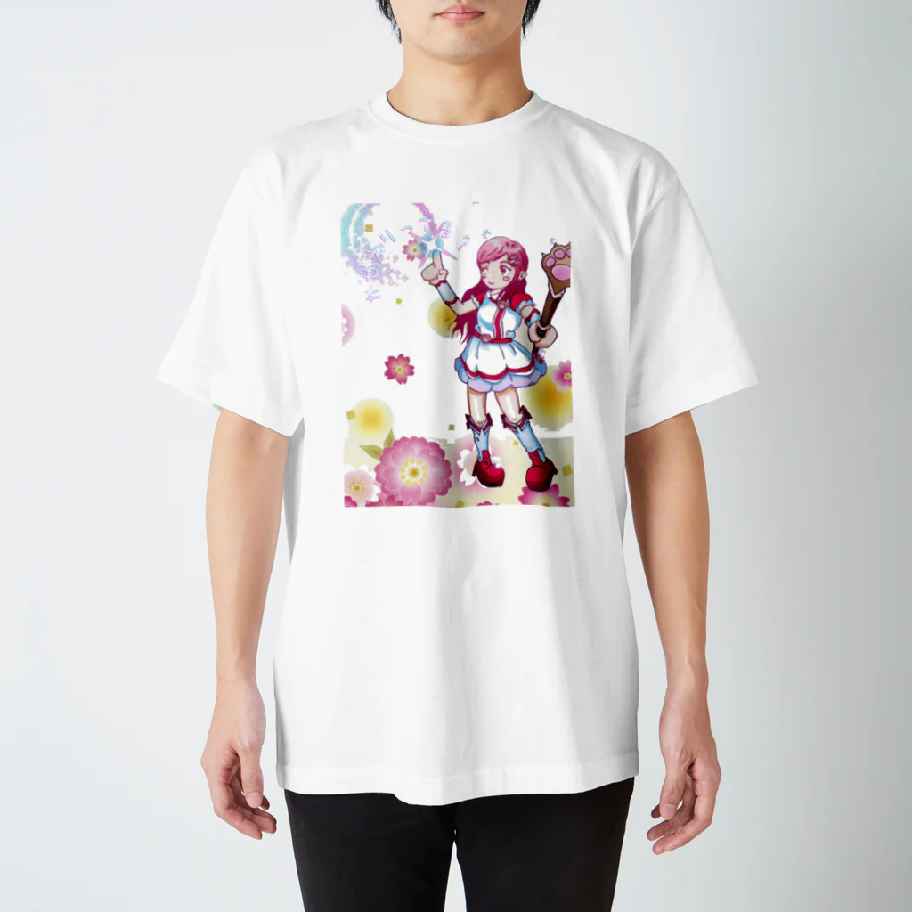 かせえり公式おんらいんしょっぷ。の魔法少女かせえり風 スタンダードTシャツ