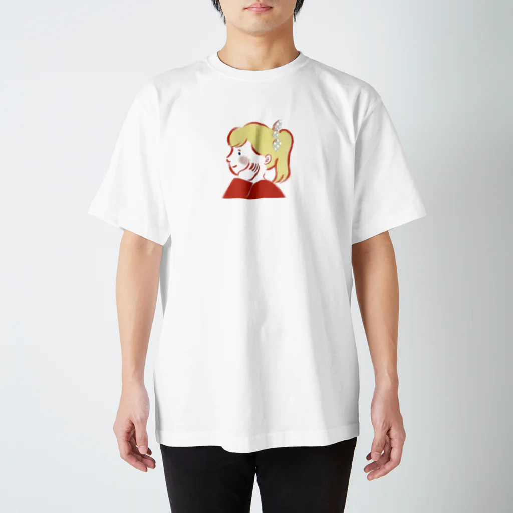 yukiito's suzuri storeのポニーテールなガール スタンダードTシャツ