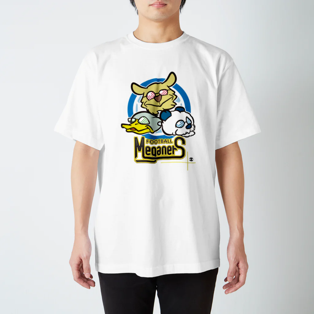 蹴球メガネーズの【マスコット風】蹴球メガネーズ【デザイナーズ】 Regular Fit T-Shirt