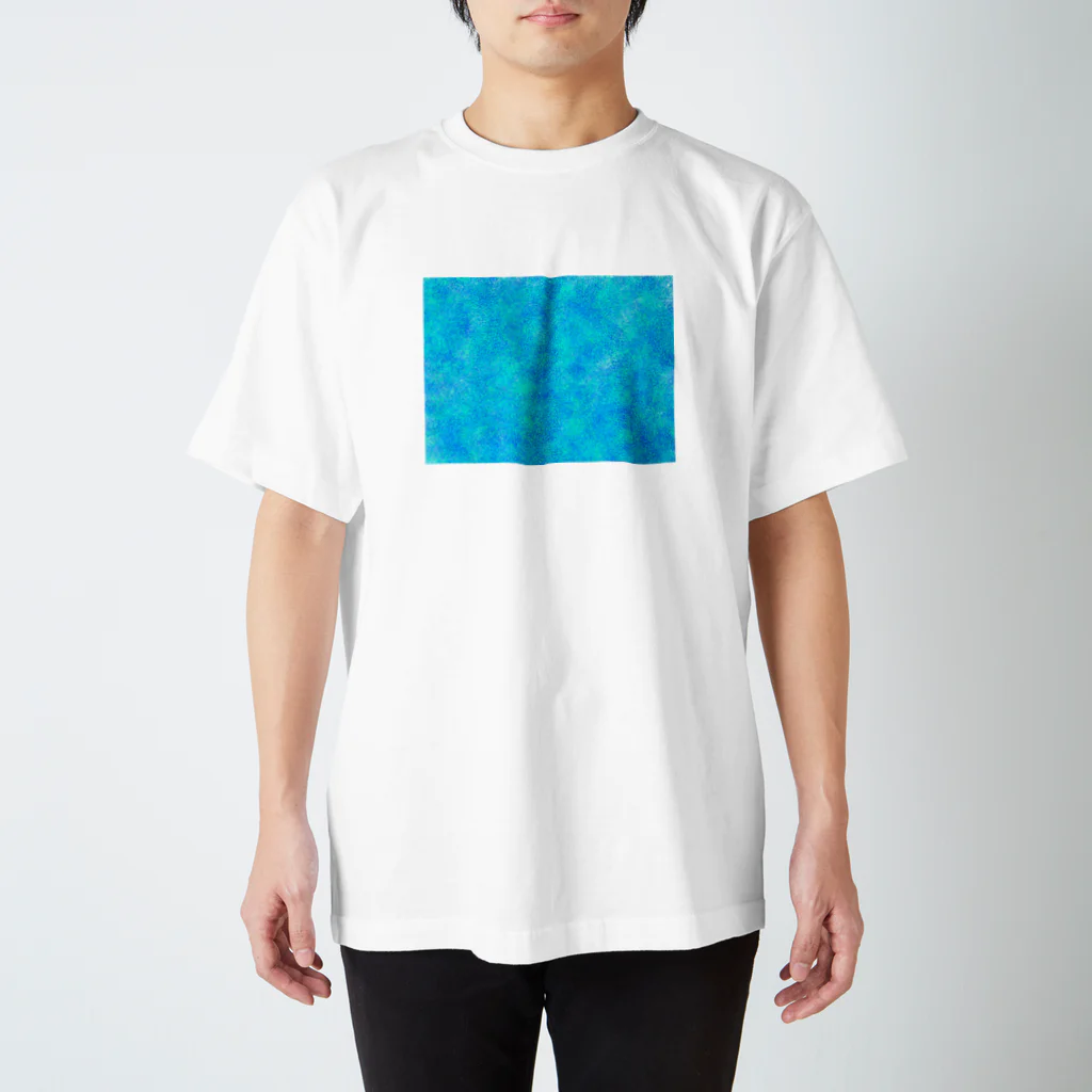 ひまわりのもやもや①アクアブルー Regular Fit T-Shirt