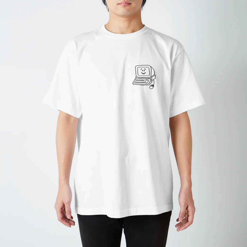 risacanのLonely Computer Regular Fit T-Shirt