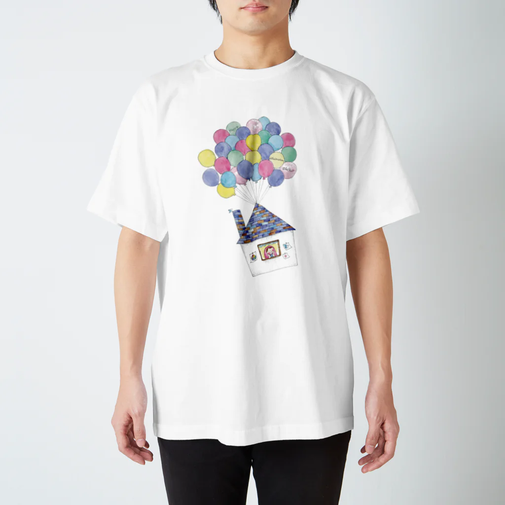 illustration akko shopの舞い上がるきもち Regular Fit T-Shirt