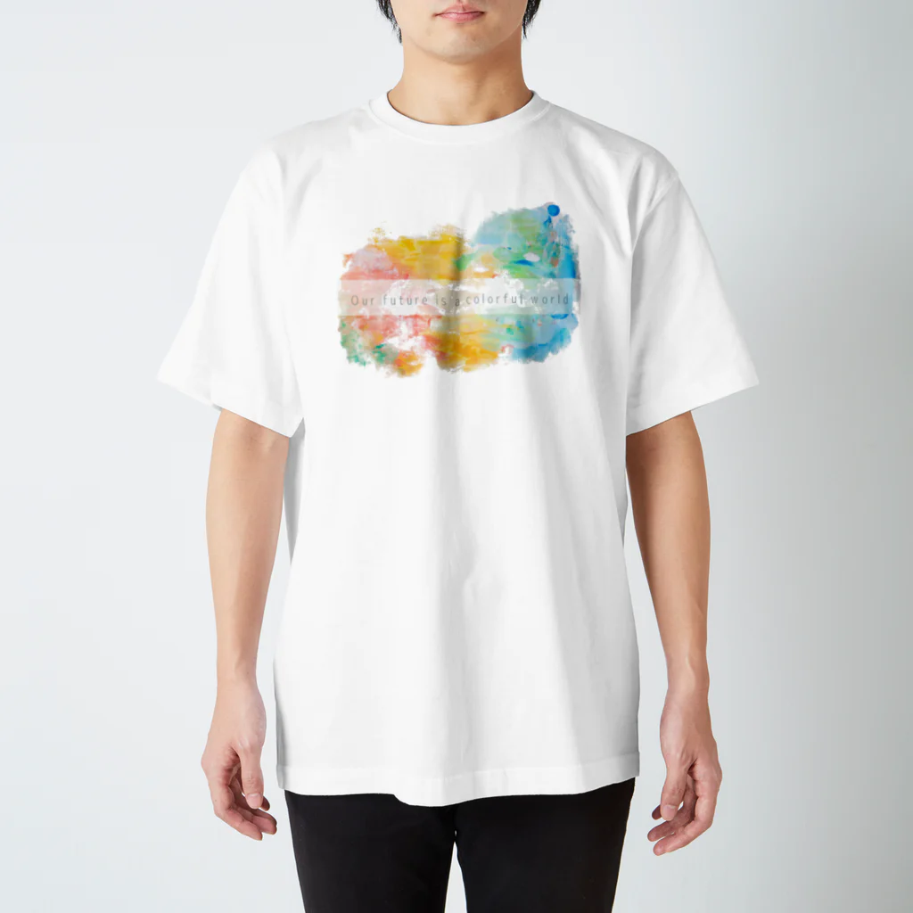 SHINOCHIKA.artworksの僕たちの未来は色鮮やかな世界 Regular Fit T-Shirt